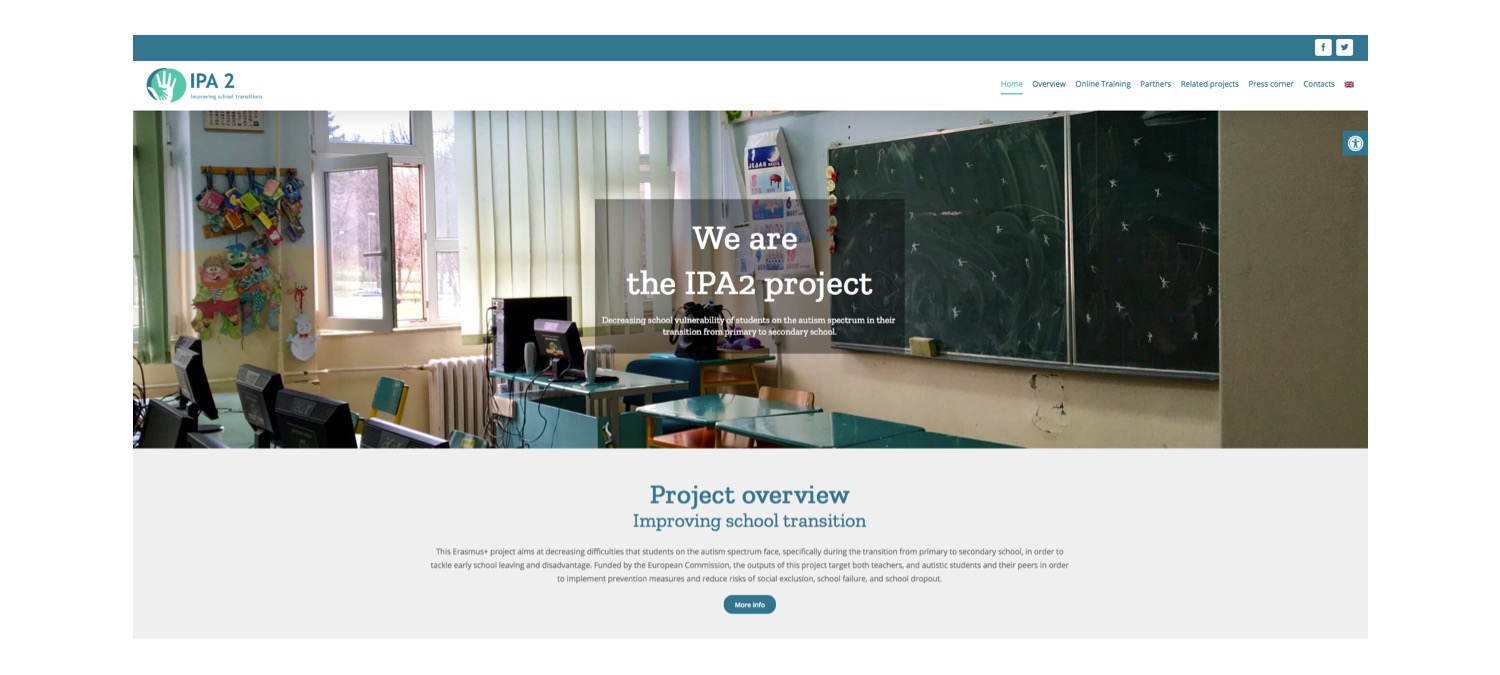 IPA2 Erasmus plus project website